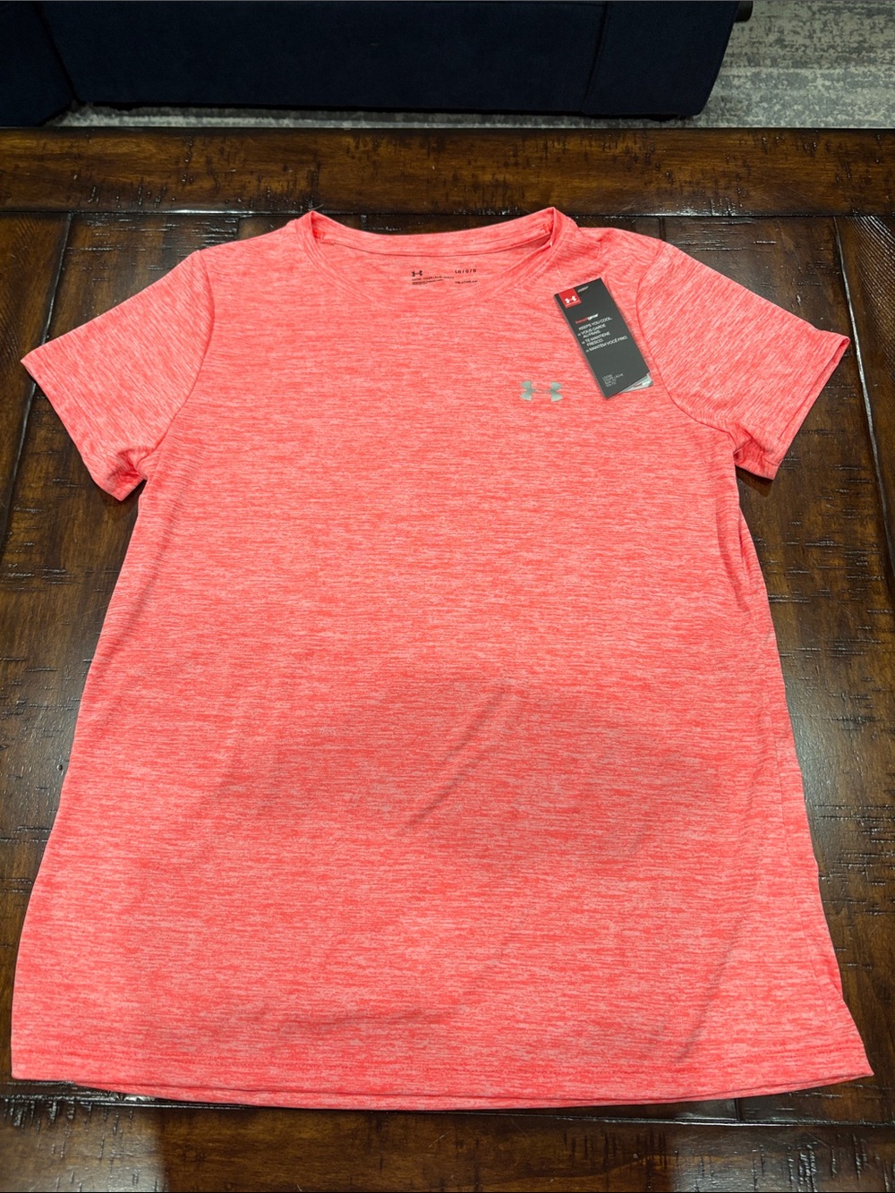 Under Armour Heathered Coral Performance Tee